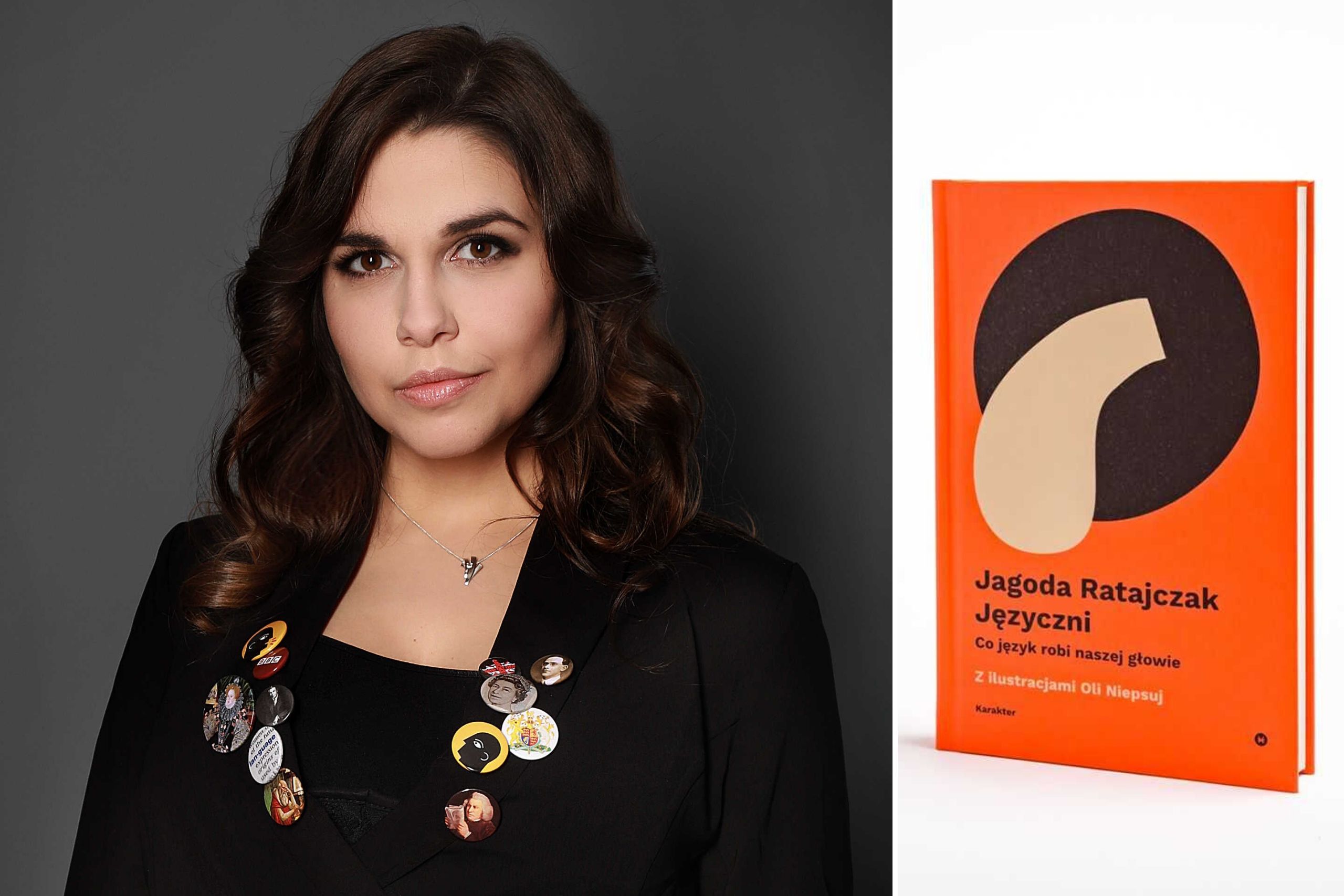 Co język robi naszej głowie? Jagoda Ratajczak odpowiada w swojej książce Jagoda Ratajczak i okładka książki