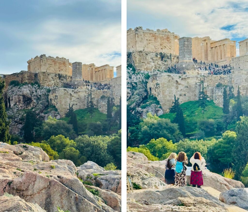 Widok na Akropol z Aeropagu