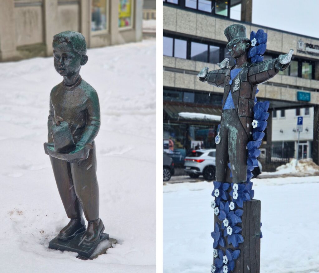 Haugesund na weekend Arild, chłopiec z żaglówką (Arild, gutt med seilbåt) oraz Ten, który szerzy radość (Gledessprederen) w Haugesund