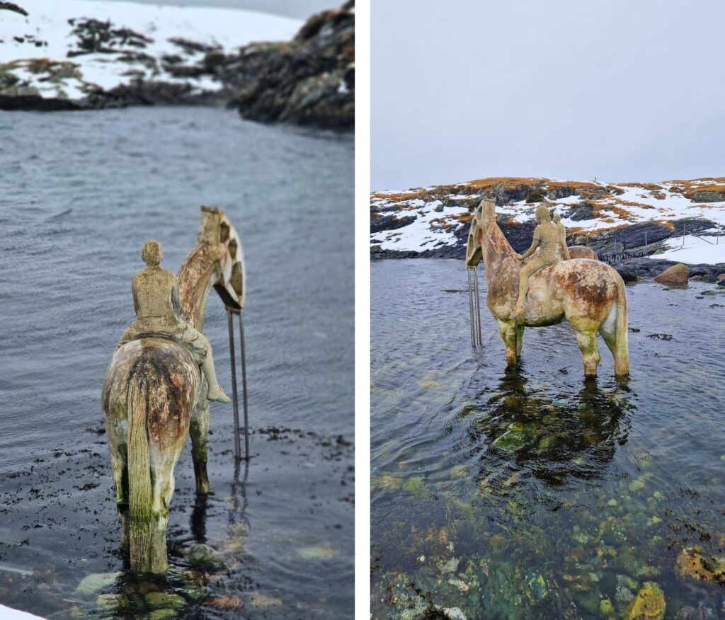 Haugesund na weekend The Rising Tide, rzeźba w Haugesund