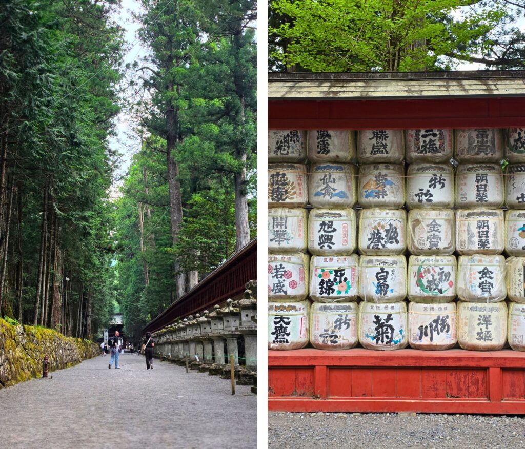 Nikkō - pomysł na jednodniową wycieczkę z Tokio Ścieżka wokół Tosho-gu i beczki sake złożone w ofierze