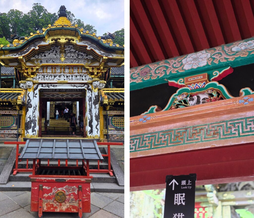 Nikkō - pomysł na jednodniową wycieczkę z Tokio Świątynia Tosho-gu, Nikko, nemuri-neko, czyli śpiący kot