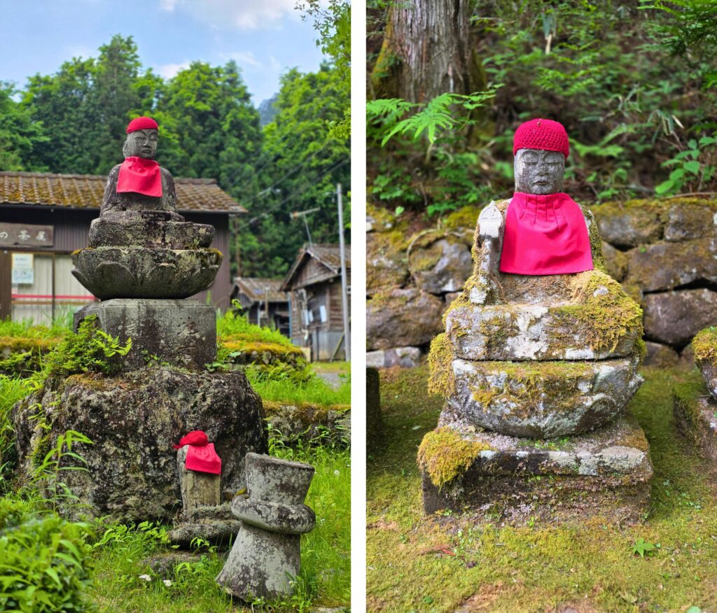 Nikkō - pomysł na jednodniową wycieczkę z Tokio wąwóz kanmangafuchi, posiągi jizo