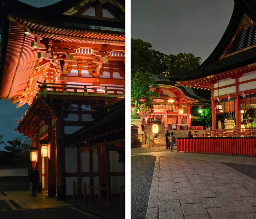 Fushimi Inari Taisha. Jak zobaczyć to miejsce bez tłumów? Fushimi Inari Taisha nocą - wejście