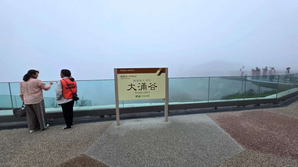 Hakone w deszczu. Czy to ma sens? Owakudani we mgle